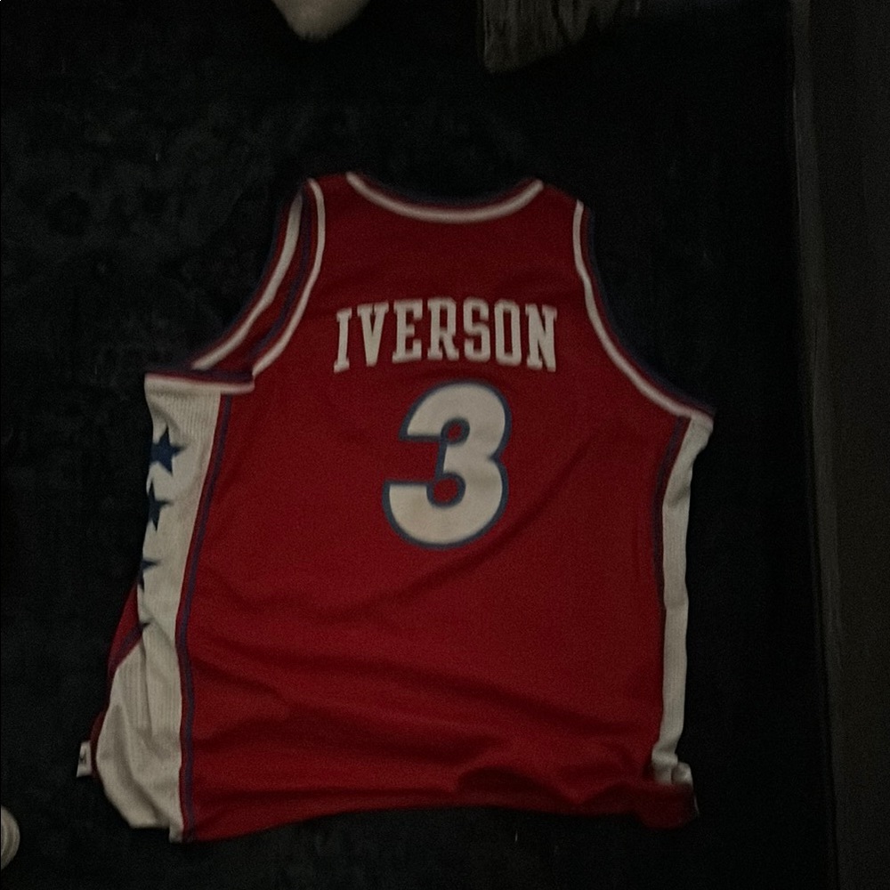 Red Basketball Jersey with Number 3